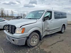 Salvage trucks for sale at Portland, OR auction: 2019 Nissan 2019 Niss NV Passenger Van 350