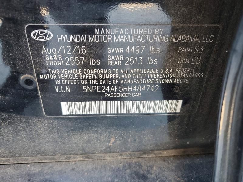 2017 Hyundai Sonata se