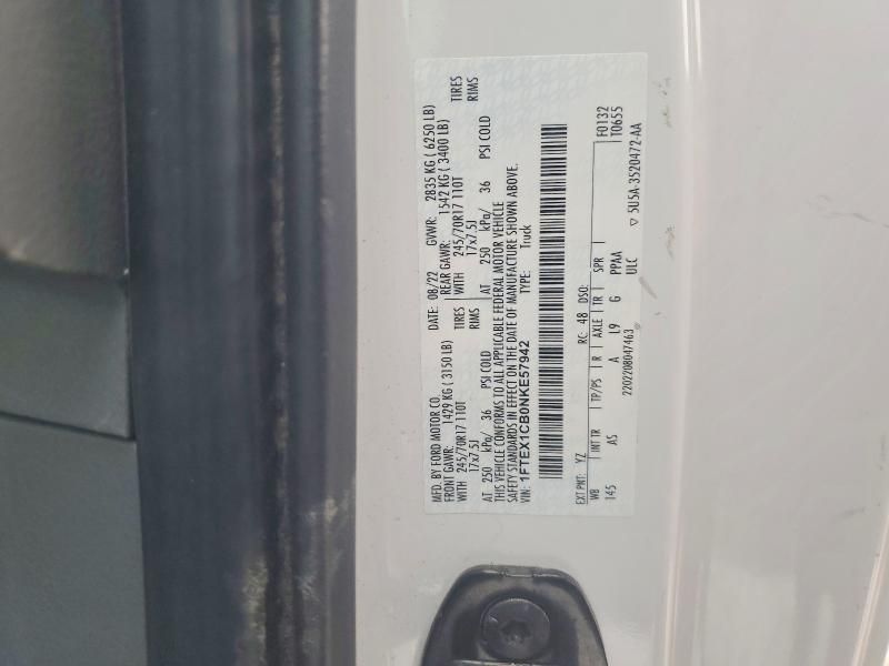 2022 Ford F150 Super cab