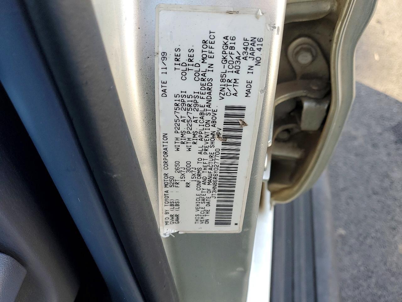 2000 Toyota 4runner SR5