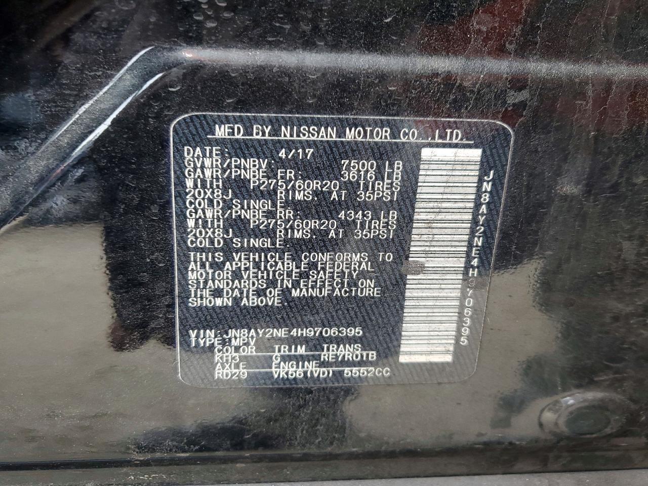 2017 Nissan Armada Platinum