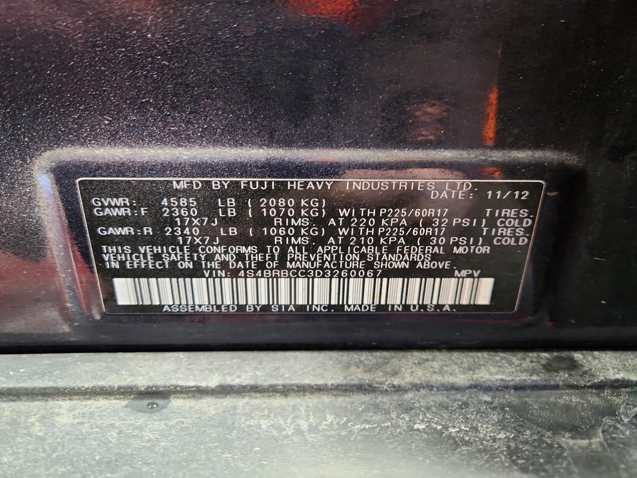 2013 Subaru Outback 2.5i Premium