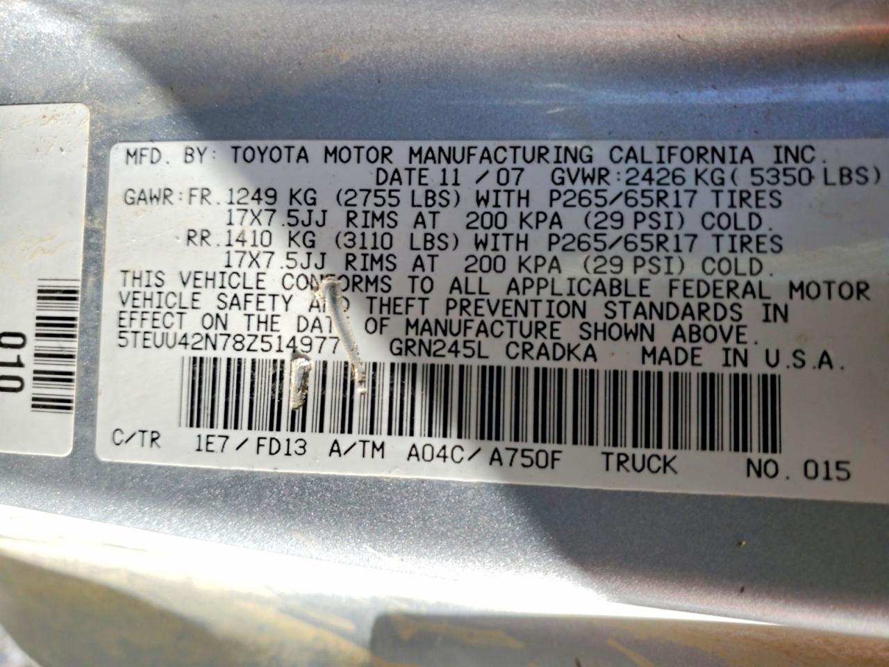 2008 Toyota Tacoma V6