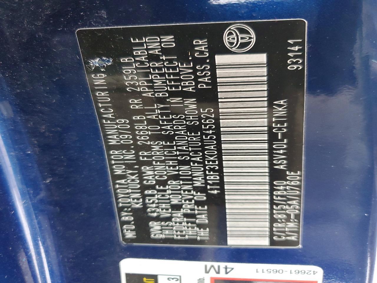 2010 Toyota Camry Base