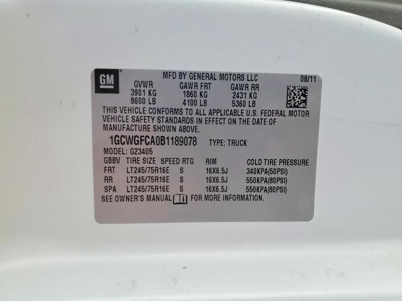 2011 Chevrolet Express 2500 Delivery van