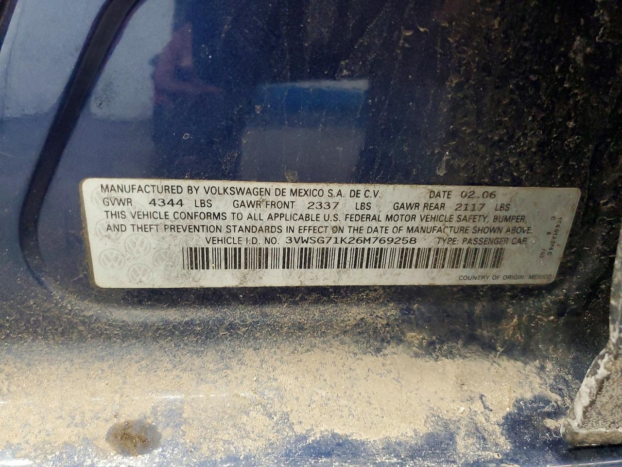 2006 Volkswagen Jetta 2.5 Option Package 1