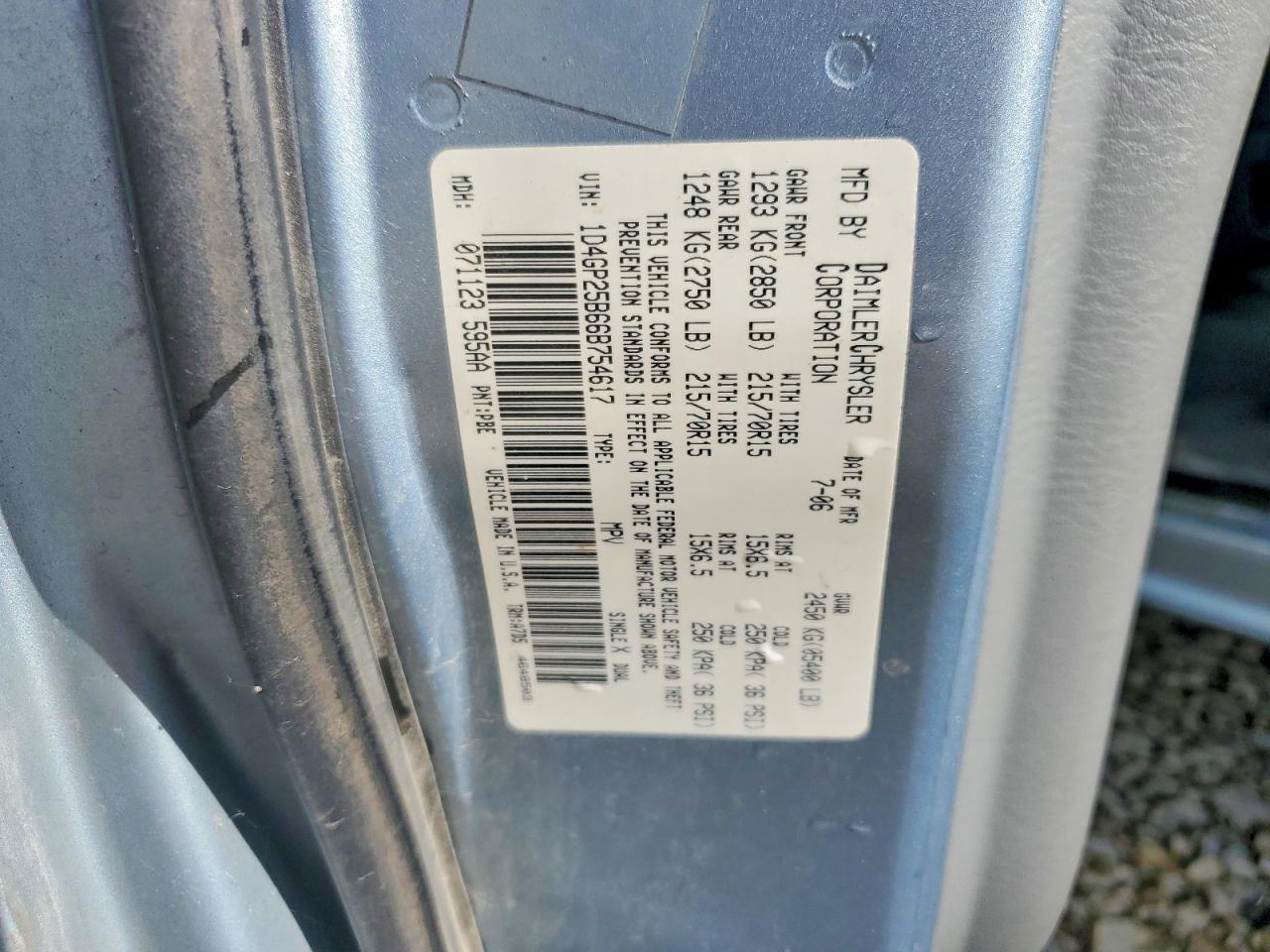2006 Dodge Caravan se