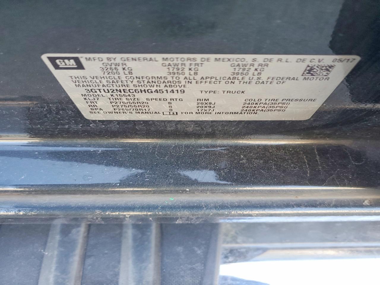 2017 GMC Sierra K1500 SLT
