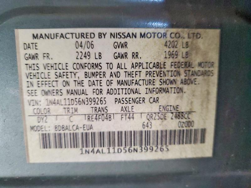 2006 Nissan Altima s