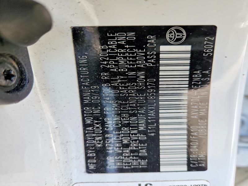 2020 Toyota Camry le