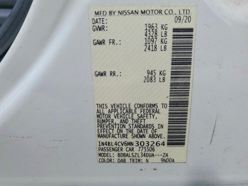 2021 Nissan Altima 2.5 sr