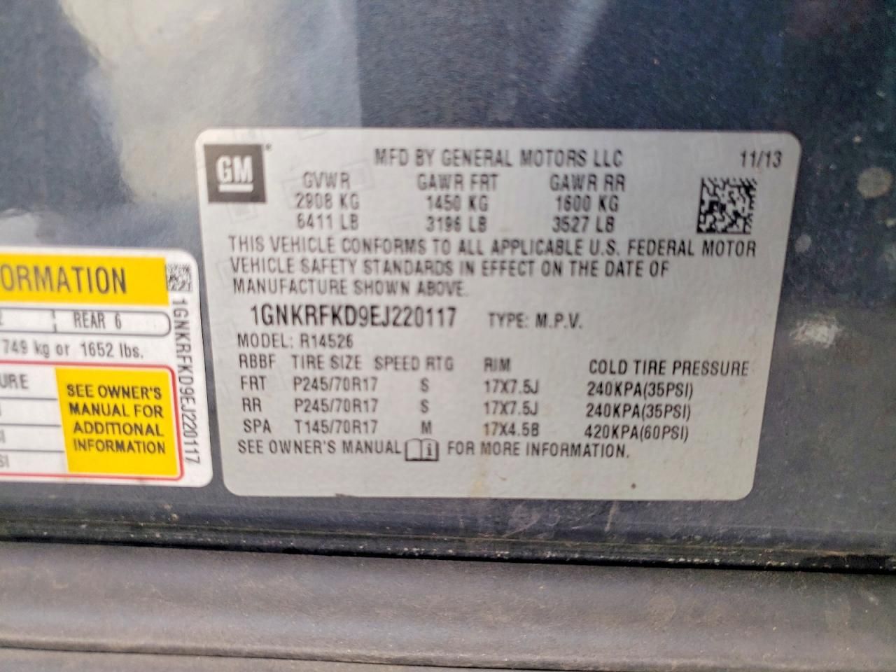 2014 Chevrolet Traverse ls