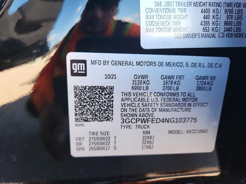 2022 Chevrolet Silverado LTD C1500 High Country