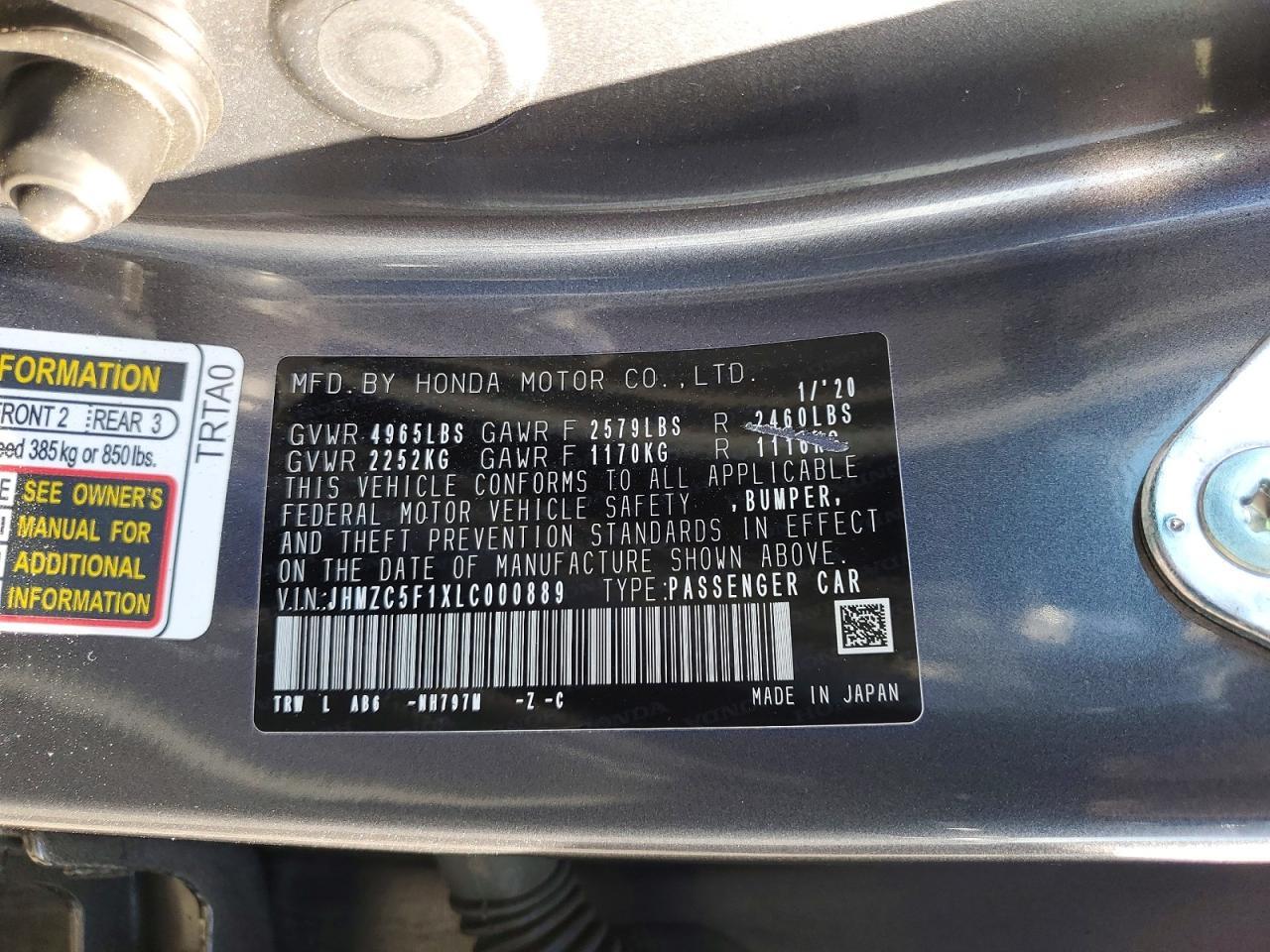 2020 Honda Clarity