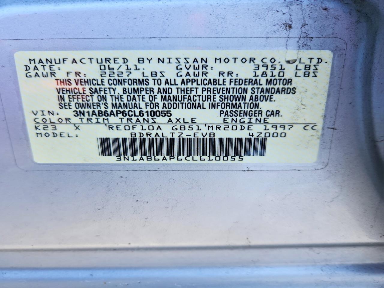 2012 Nissan Sentra 2.0
