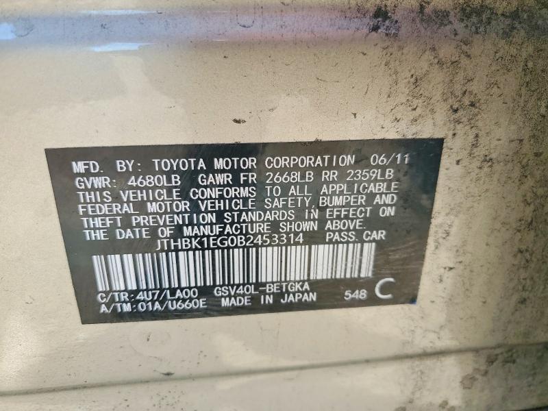 2011 Lexus Es 350
