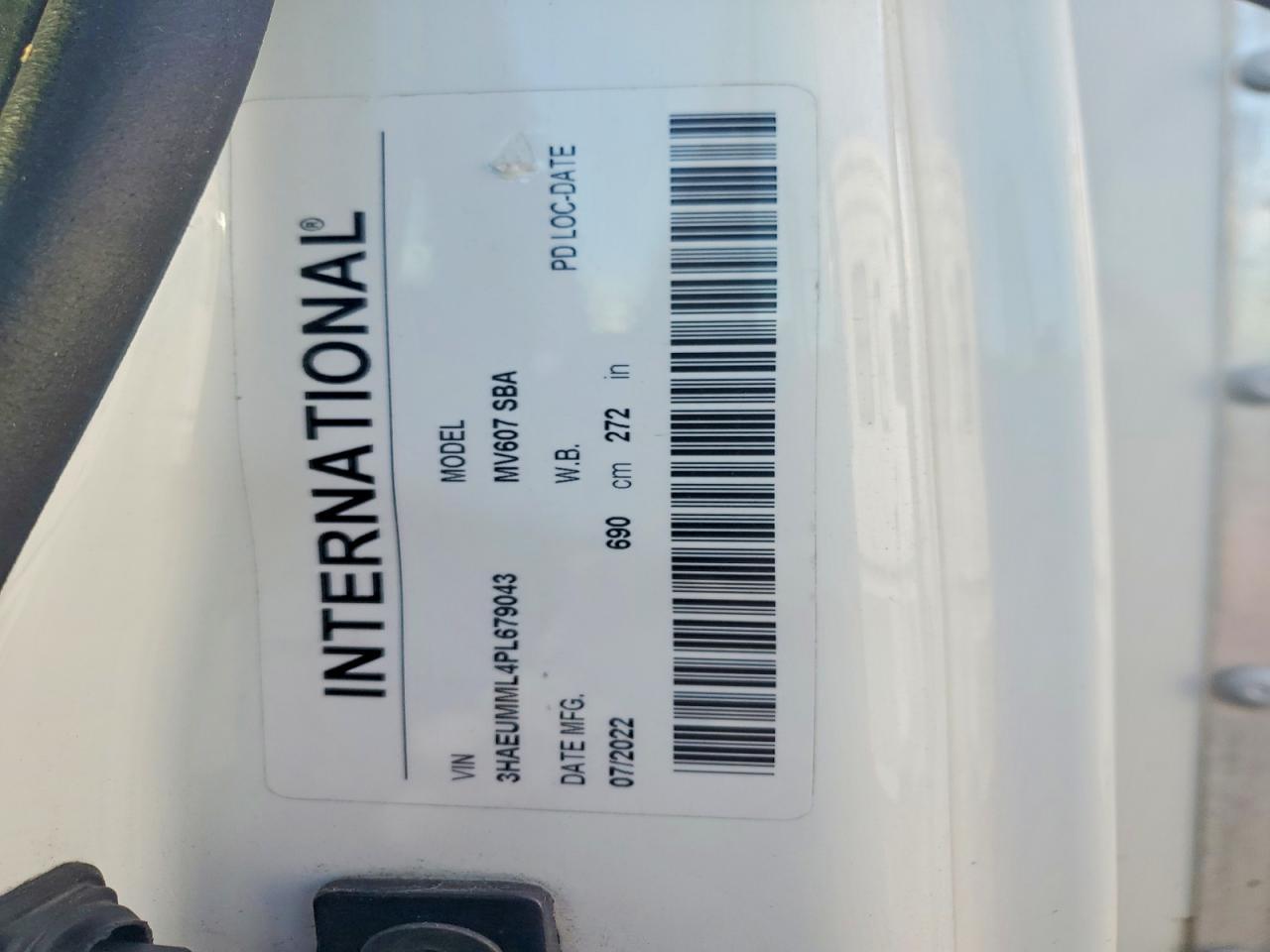 2023 International MV607 BOX Truck