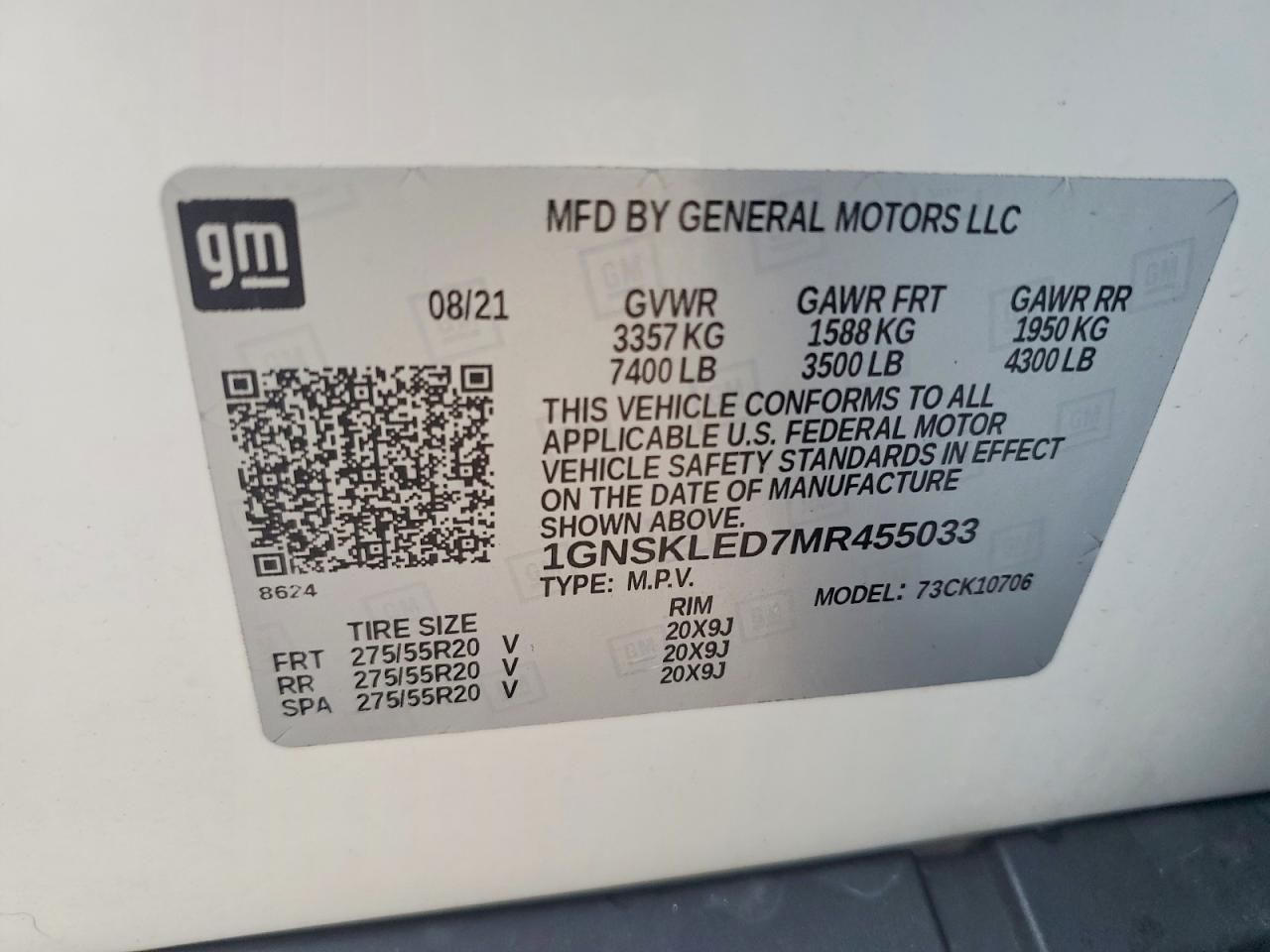 2021 Chevrolet Tahoe K1500