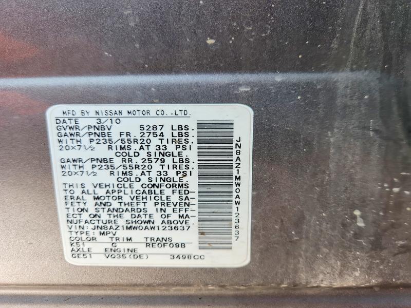 2010 Nissan Murano s