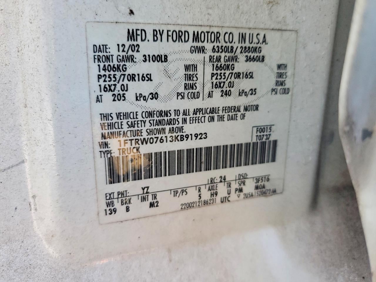 2003 Ford F150 Supercrew