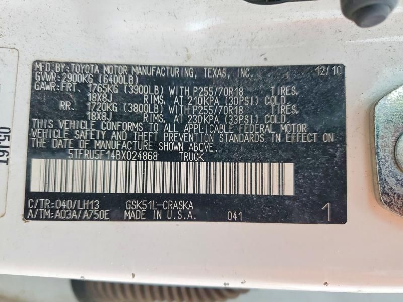 2011 Toyota Tundra Double Cab SR5