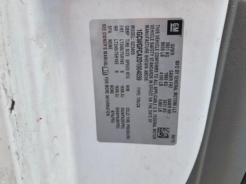 2013 Chevrolet Express 2500 Cargo Utility / Service Van