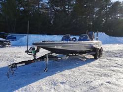 Salvage boats for sale at Exeter, RI auction: 2015 Nitro BY Tracker Z8 W250L PRO XS High PERF. PKG. Wtrlr