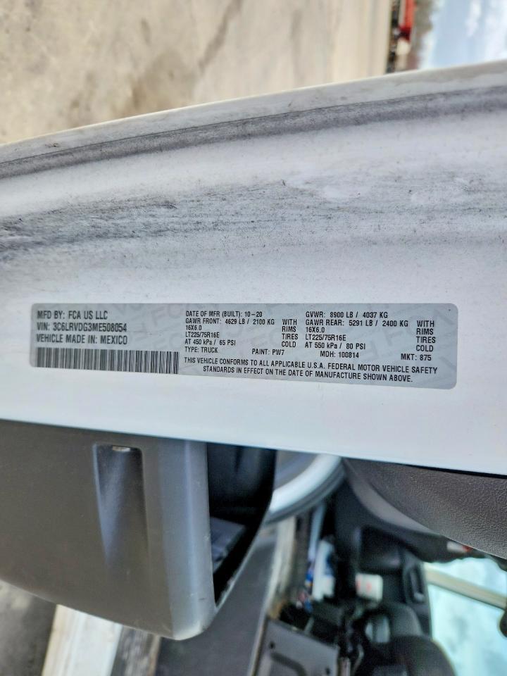 2021 Dodge RAM Promaster 2500 Utility / Service Van