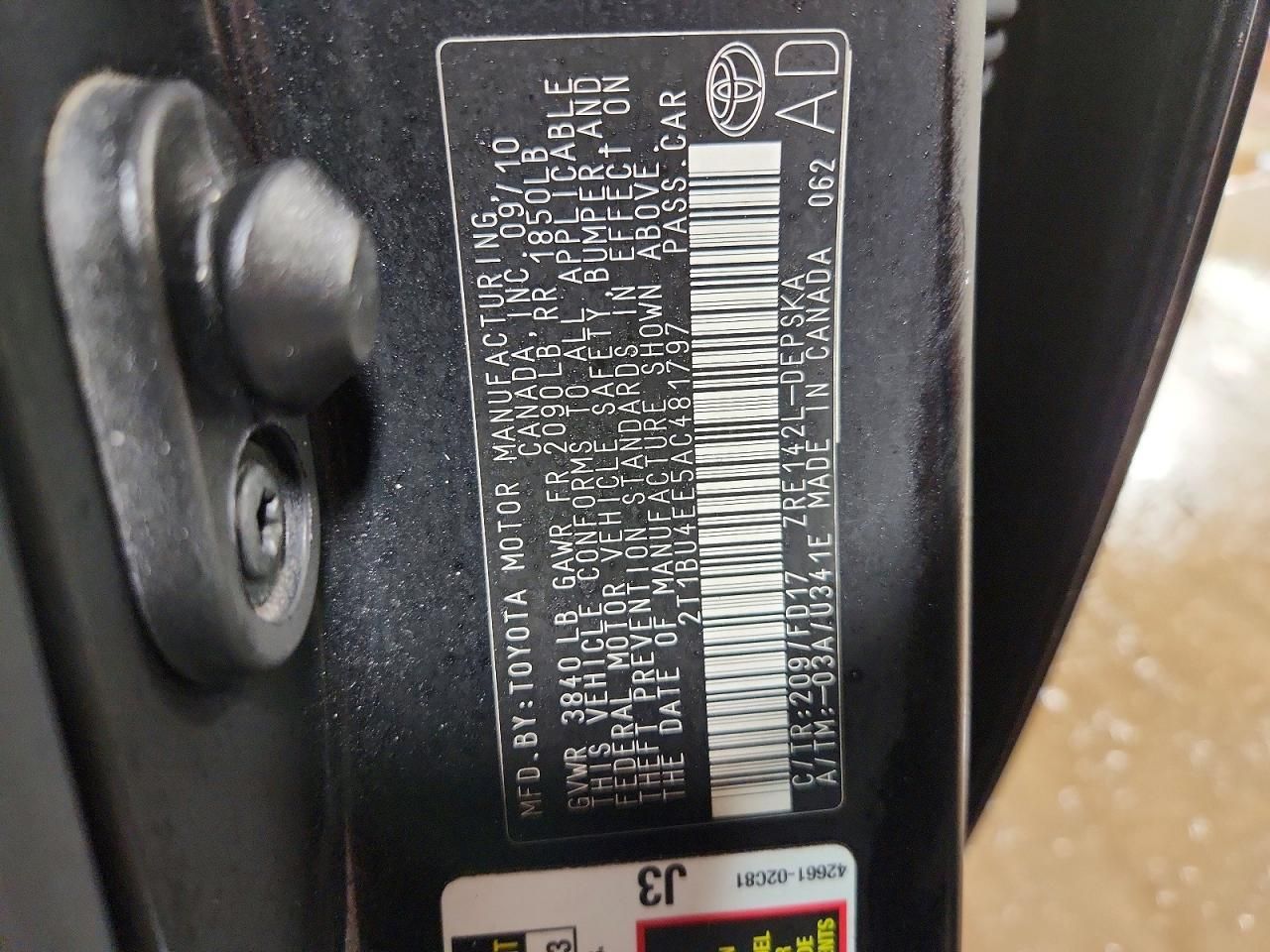 2010 Toyota Corolla s