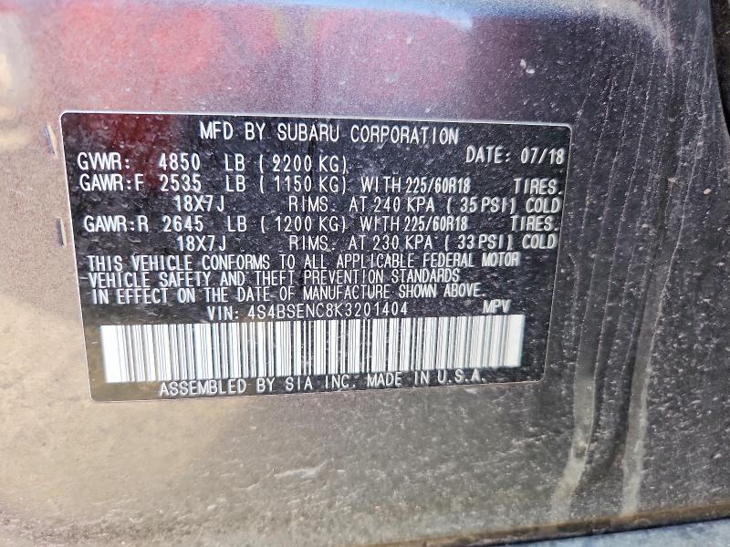2019 Subaru Outback 3.6r Limited