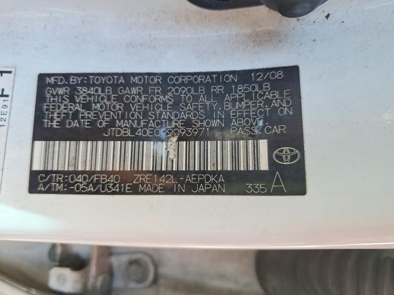 2009 Toyota Corolla Base