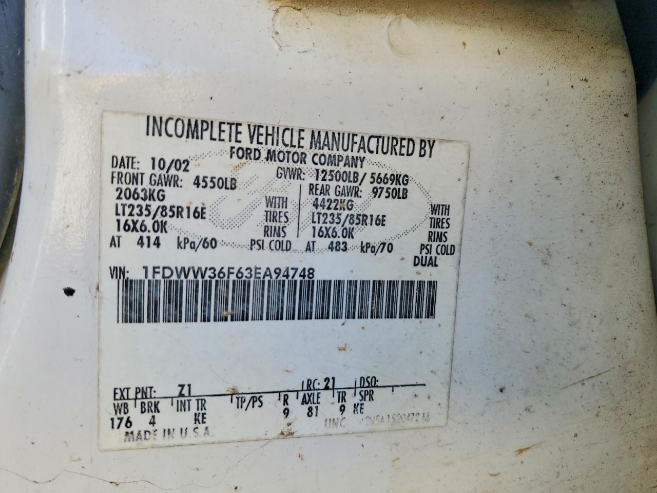 2003 Ford F350 Super Duty