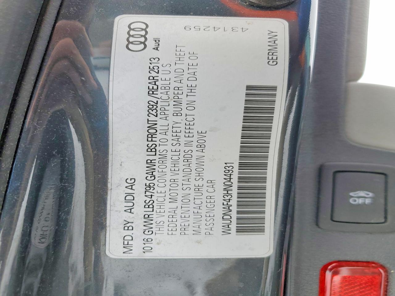 2017 Audi A4 Premium