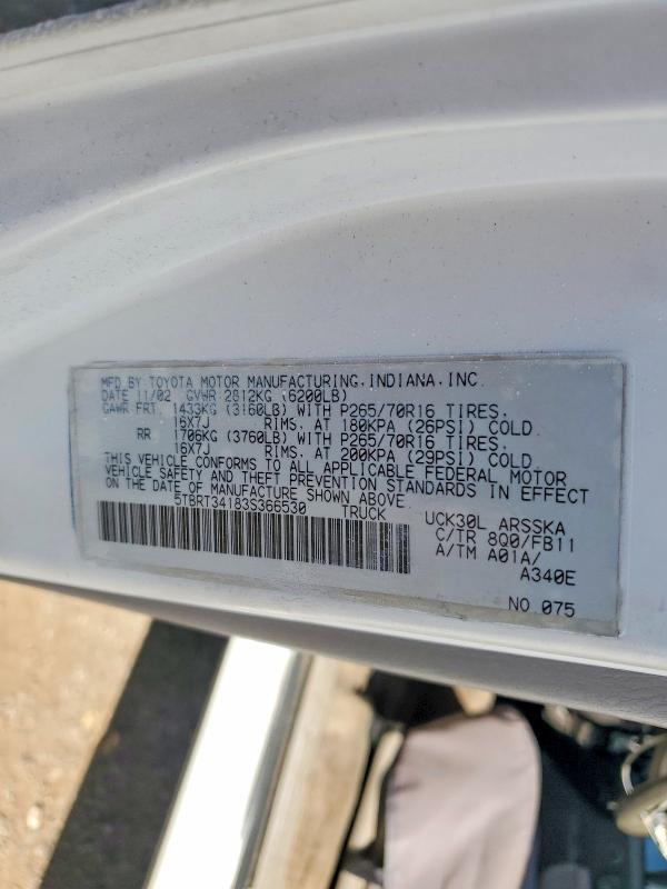 2003 Toyota Tundra Access cab SR5