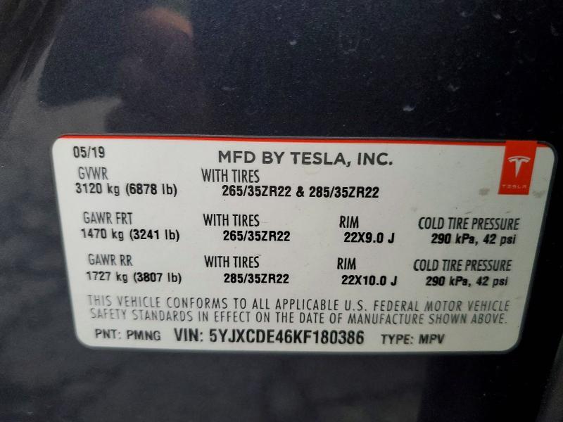 2019 Tesla Model x