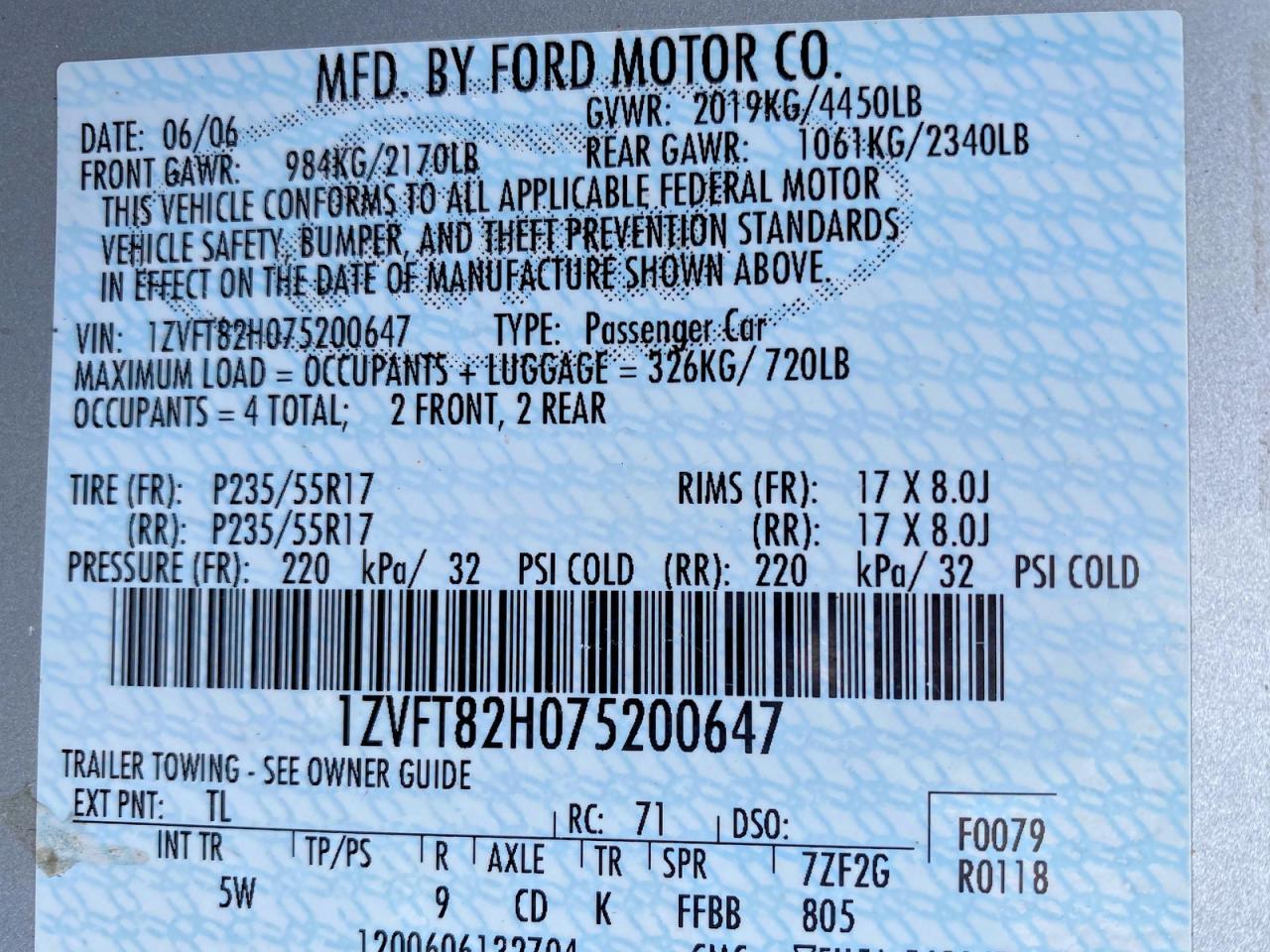 2007 Ford Mustang gt