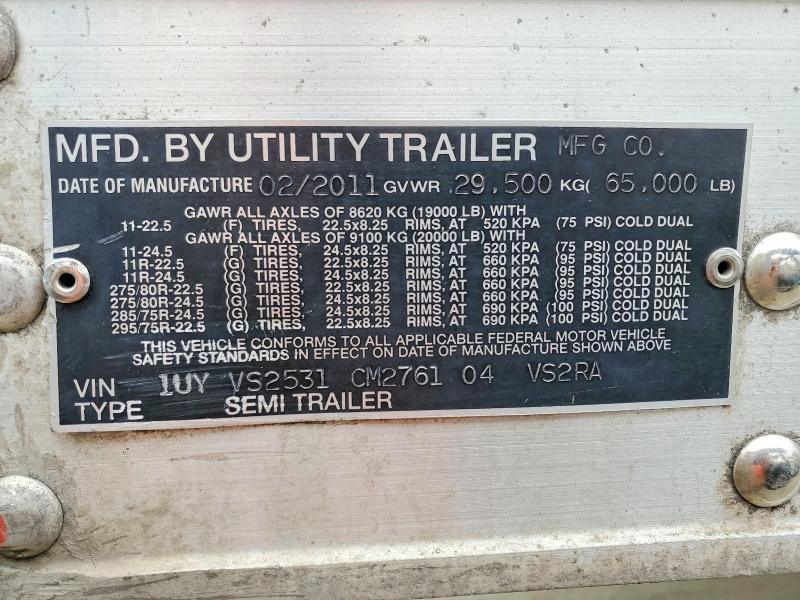 2012 Utility Vs2ra Refrigerated van Trailer