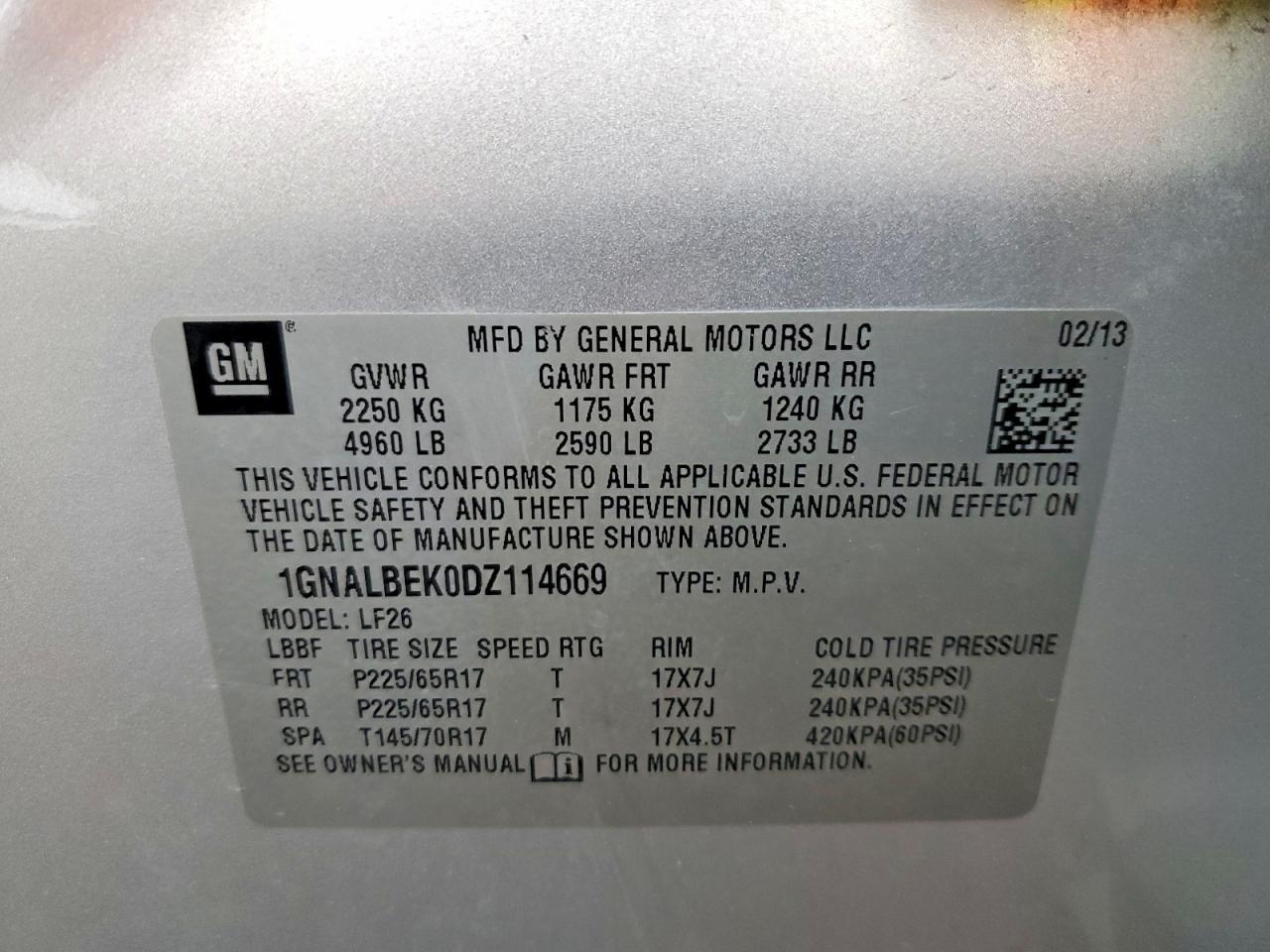 2013 Chevrolet Equinox ls