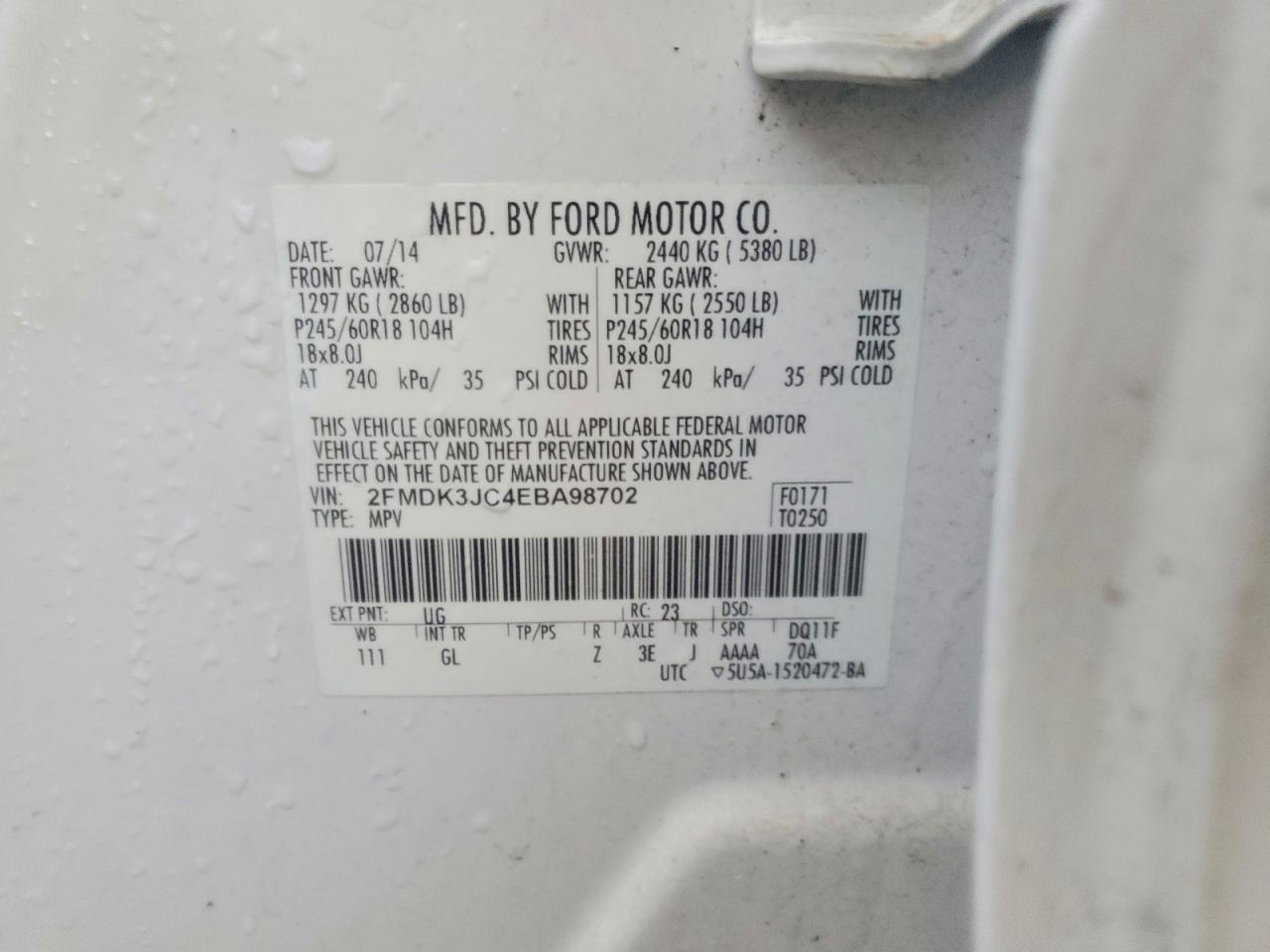 2014 Ford Edge sel