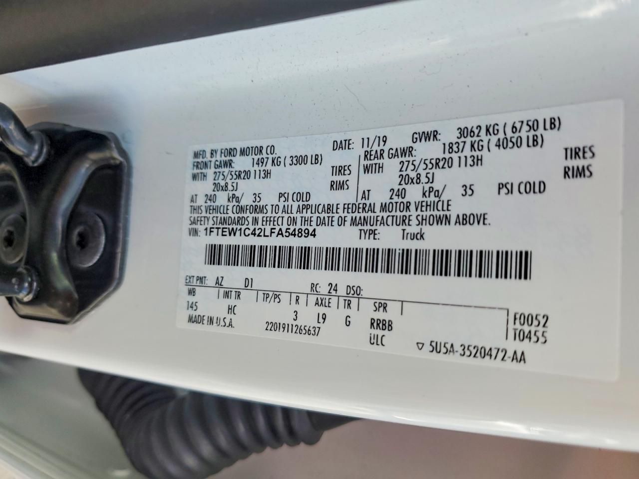 2020 Ford F150 Supercrew