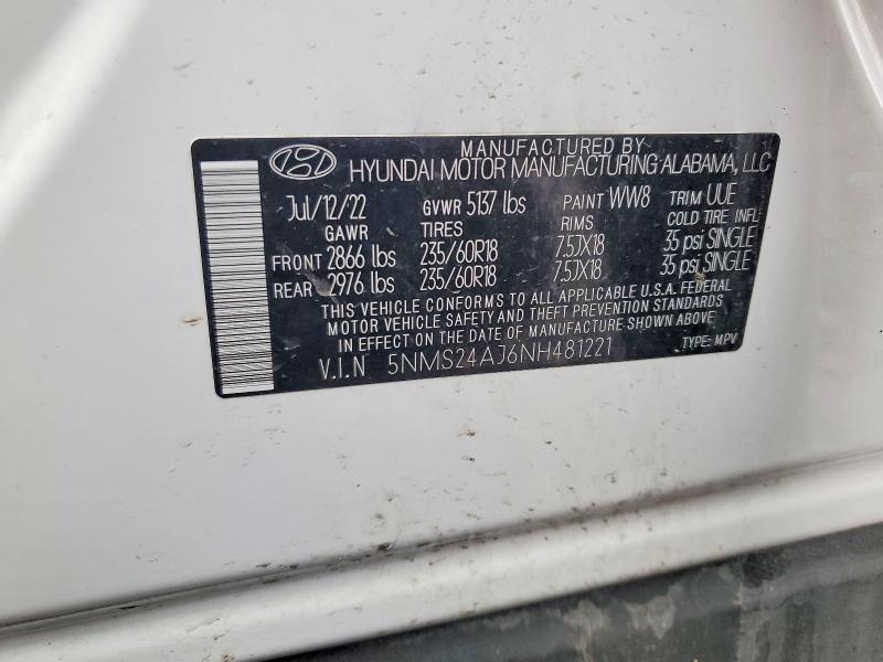 2022 Hyundai Santa fe sel