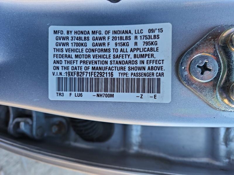 2015 Honda Civic se