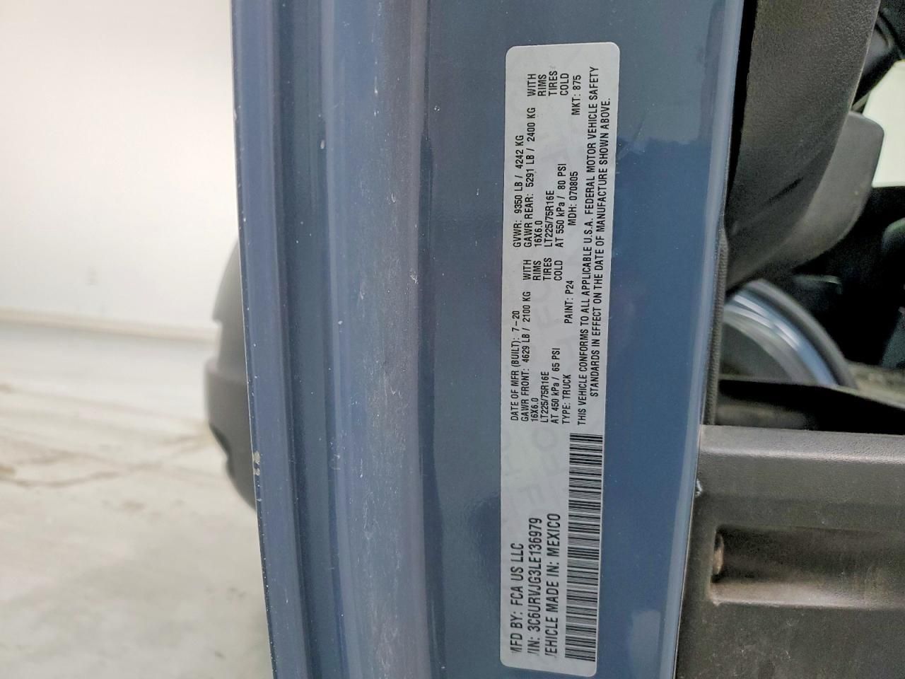 2020 Dodge RAM Promaster 3500 Delivery Van