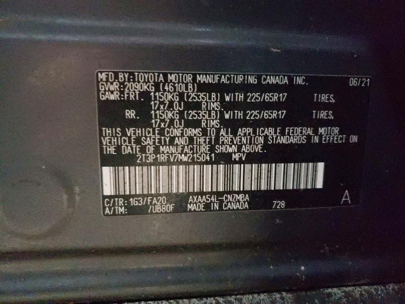 2021 Toyota Rav4 xle