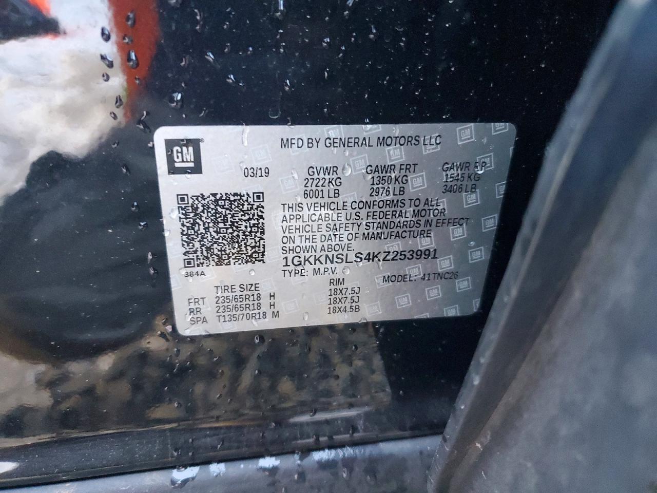 2019 GMC Acadia sle