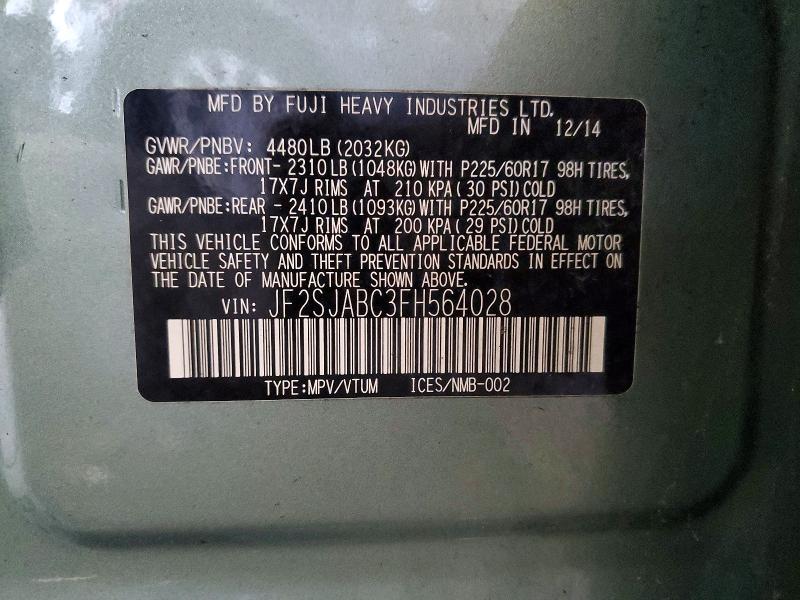 2015 Subaru Forester 2.5i