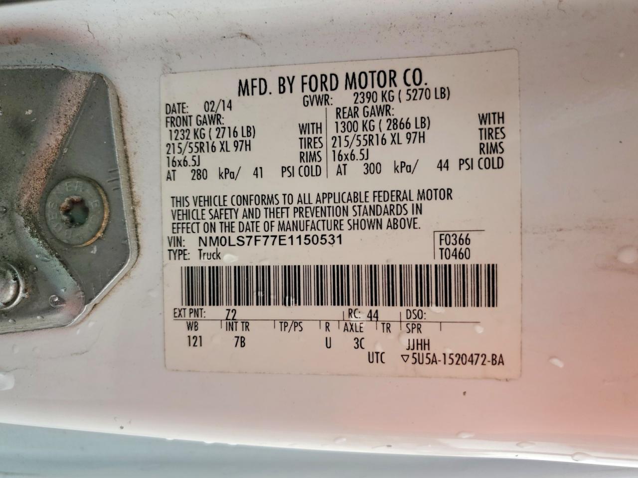 2014 Ford Transit Connect xlt