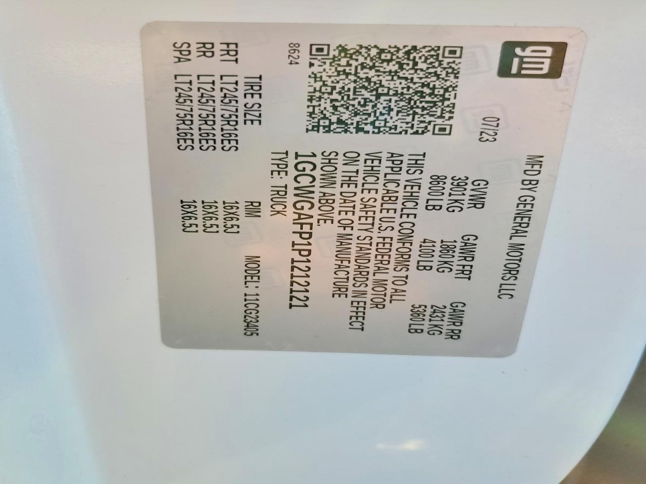 2023 Chevrolet Express 2500 Cargo Utility / Service Van