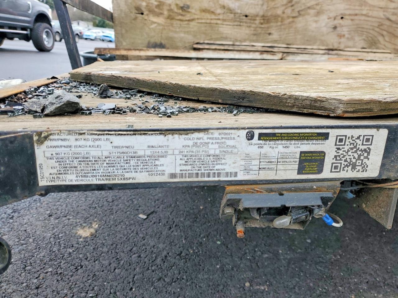 2021 Carry-On 5X8 Trailer
