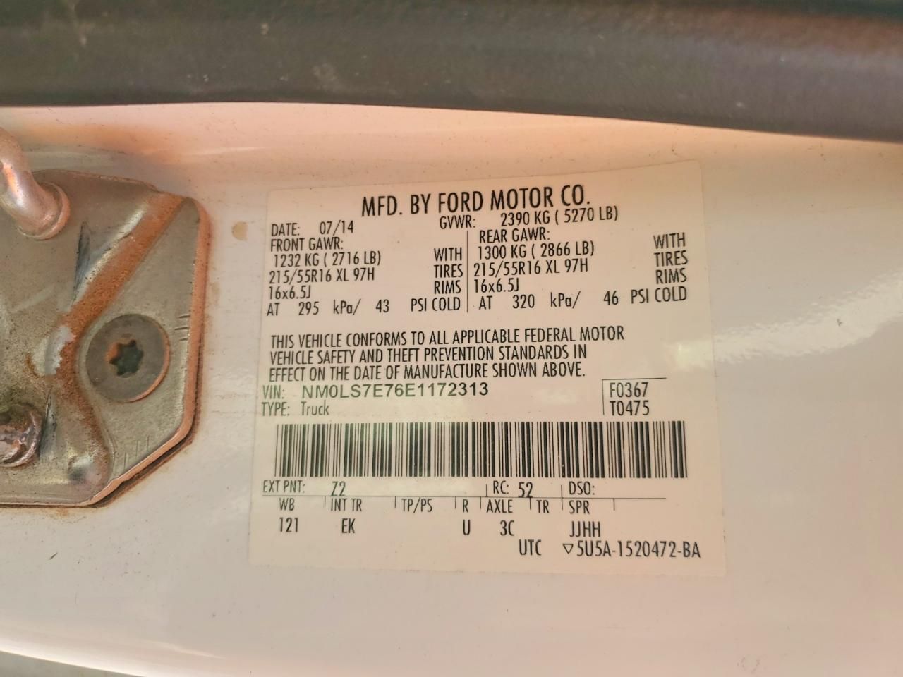 2014 Ford Transit Connect xl